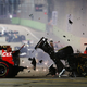 Illustration for article titled Watch Michael Schumacher Crash Out At The Singapore Grand Prix